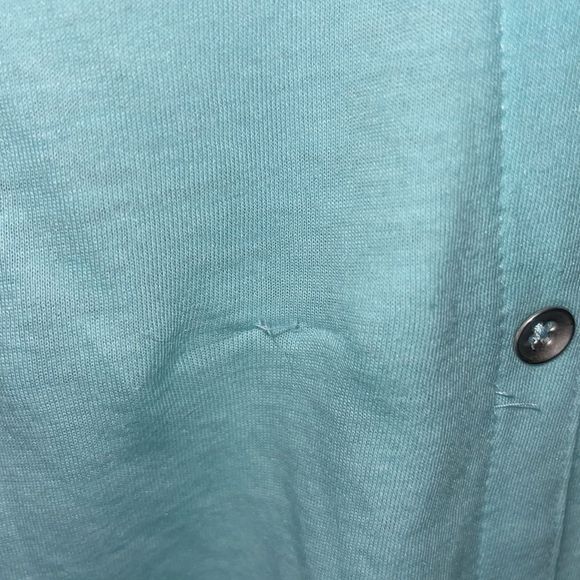 EXPRESS Back Button Up T-shirt in Mint - Picture 4 of 5